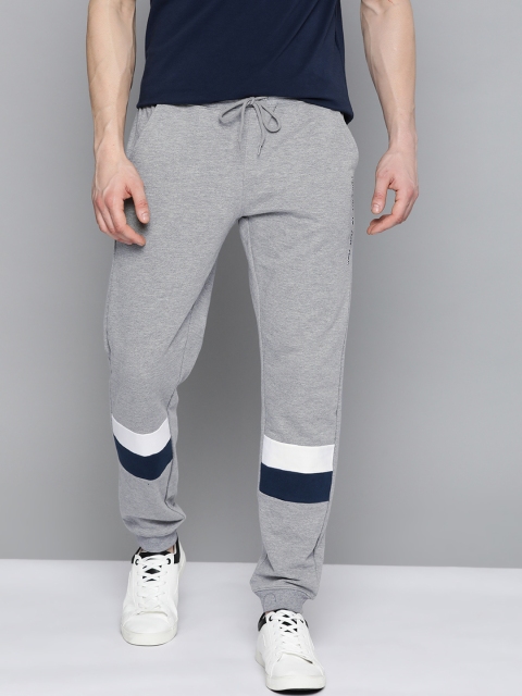 

Mast & Harbour Men Grey Melange Solid Joggers