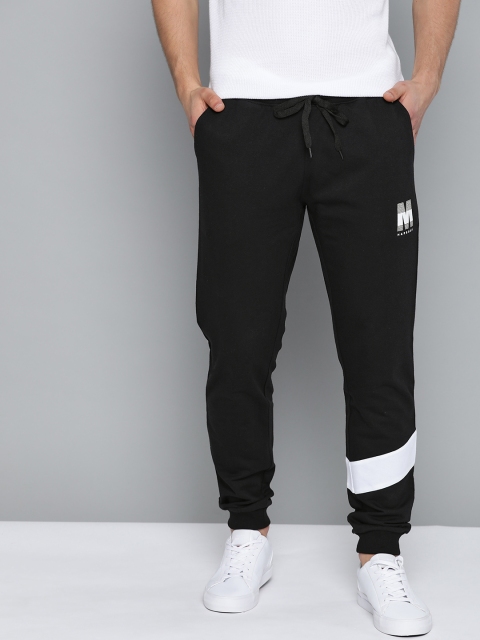 

Mast & Harbour Men Black Straight Fit Solid Joggers