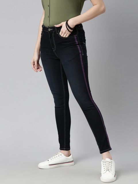 

The Roadster Lifestyle Co Women Blue Super Skinny Fit Stretchable Jeans