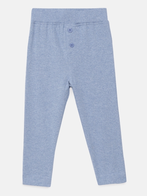 

SoLittle Boys Blue Regular Fit Solid Pure Cotton Regular Trousers