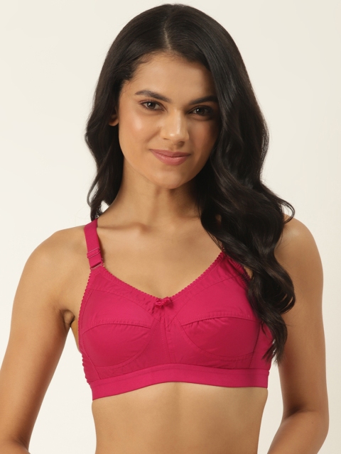 

Softskin Pink Pure Cotton Solid Non-Wired Non Padded Everyday Bra