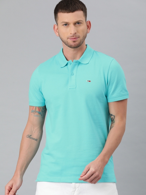 

Tommy Hilfiger Men Blue Solid Round Neck T-shirt