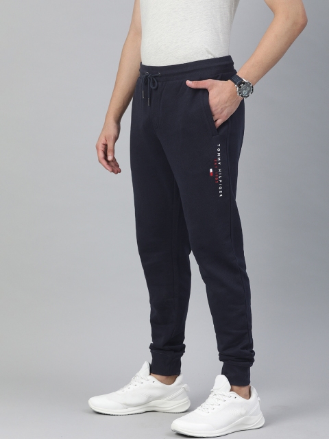 

Tommy Hilfiger Men Navy Blue Regular Fit Solid Joggers