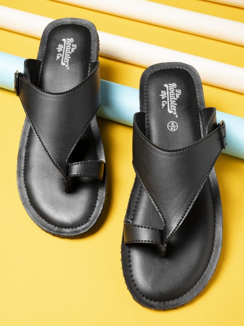 

The Roadster Lifestyle Co Men Black Sandals