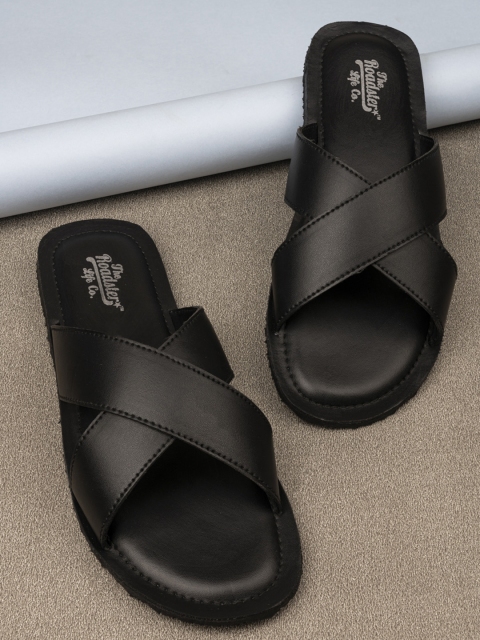 

The Roadster Lifestyle Co Men Black Sandals