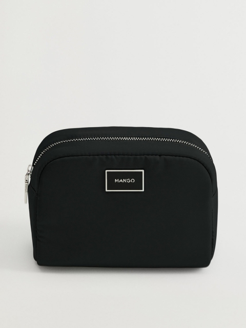 

MANGO Women Black Solid Cosmetic Pouch