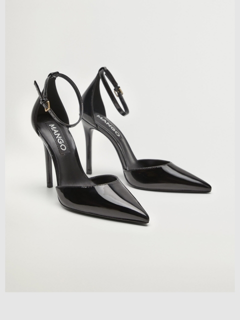 

MANGO Women Black Solid Pumps