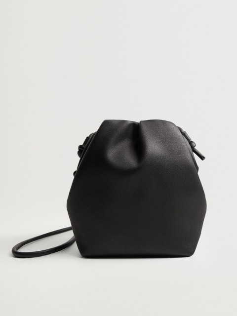 

MANGO Women Black Solid Sling Bag