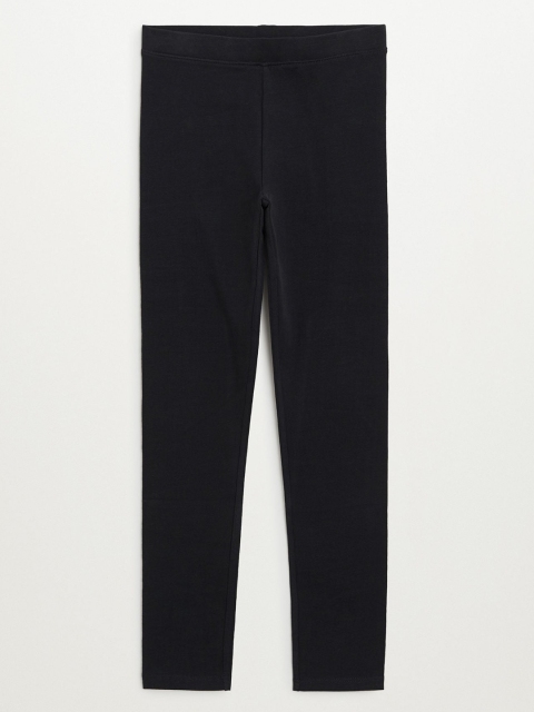 

Mango Kids Girls Black Sustainable Solid Leggings
