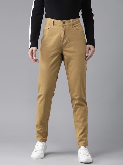 

Roadster Women Khaki Skinny Fit Solid Regular Trousers
