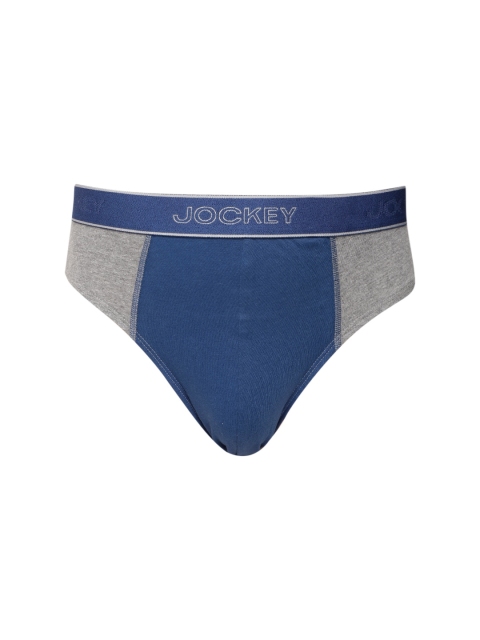 

Jockey Men Blue & Grey Colourblocked Brief 1011-0105-MM-EB