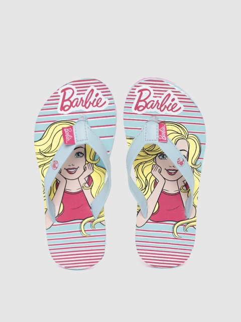 

Barbie By Toothless Girls Blue & Pink Printed Thong Flip-Flops
