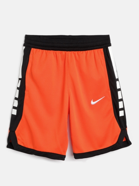 

Nike Boys Orange & Black Dri-FIT Elite Stripe Sports Shorts