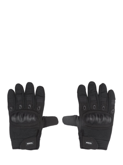 

The Roadster Lifestyle Co Men Black Solid Motor Bike Hand Gloves