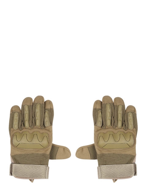 

The Roadster Lifestyle Co Men Khaki Solid Motor Bike Hand Gloves