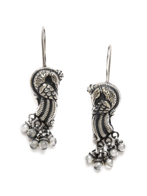 

Gehna 925 Sterling Silver Oxidised Drop Earrings