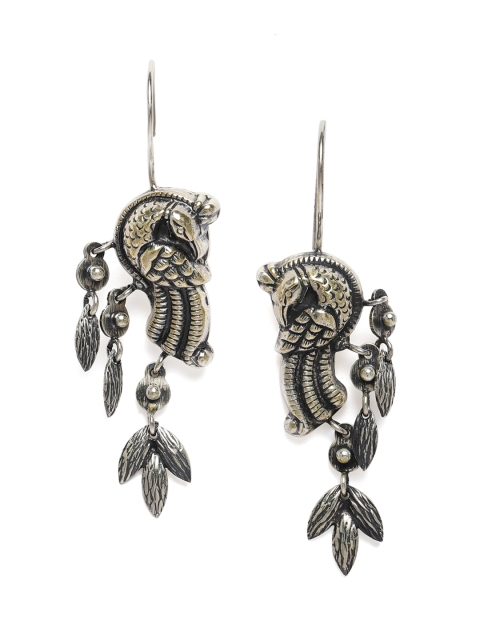 

Gehna 925 Sterling Silver Oxidised Classic Drop Earrings