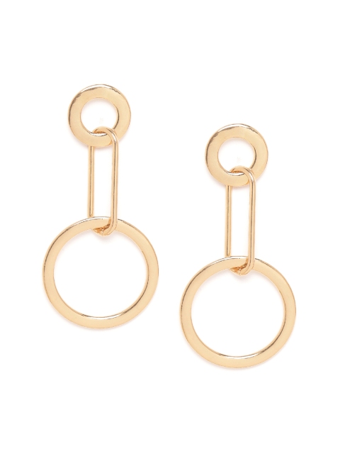 

20Dresses Gold-Toned Geometric Drop Earrings