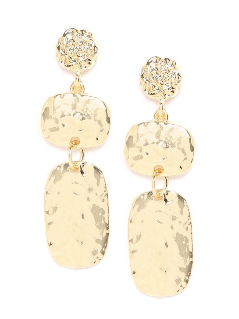 

20Dresses Gold-Toned Geometric-Shaped Drop Earrings