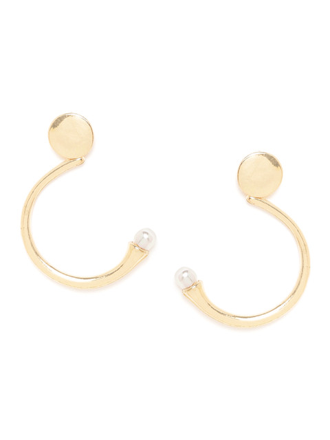 

20Dresses Gold-Toned Beaded Geometric Drop Earrings