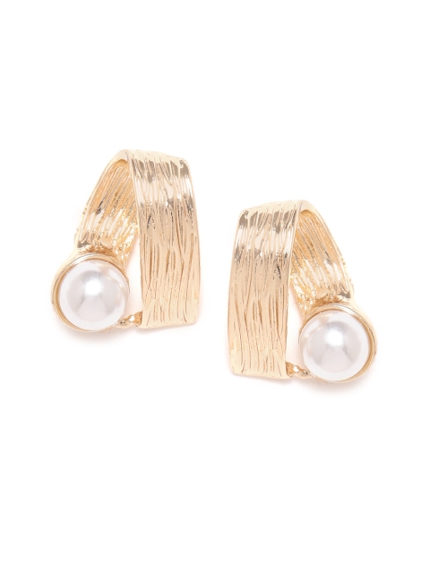 

20Dresses Gold-Toned & White Contemporary Studs