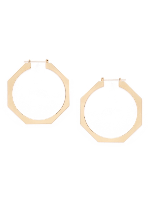 

20Dresses Gold-Toned Geometric-Shaped Hoop Earrings