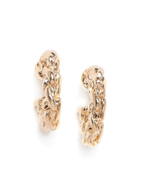 

20Dresses Gold-Toned Circular-Shaped Hoop Earrings