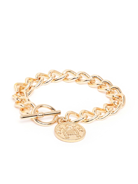 

20Dresses Women Gold-Toned Coined Together Set of 2 Link Bracelet