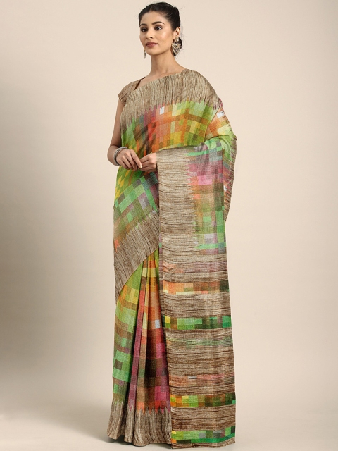 

KALINI Multicoloured Printed Saree, Multi