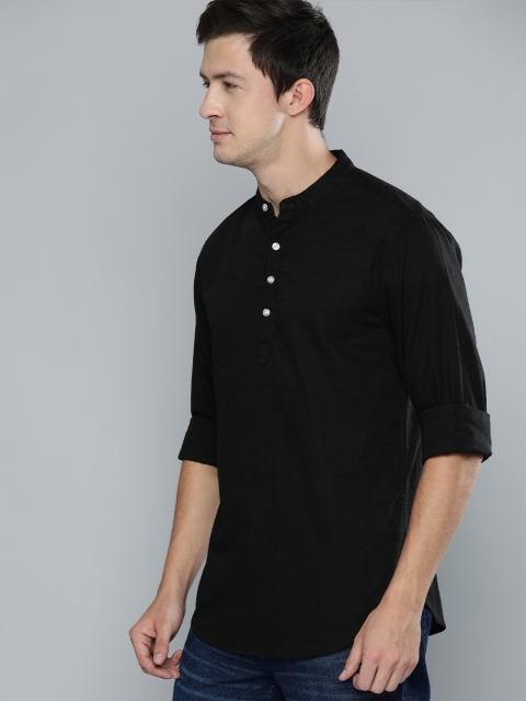 

Harvard Men Black Regular Fit Solid Casual Shirt