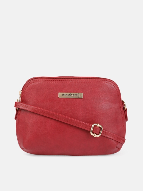 

DressBerry Red Solid Sling Bag