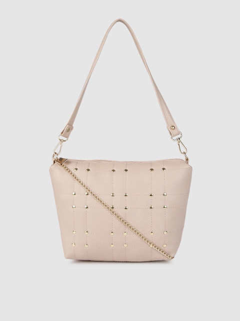 

DressBerry Nude-Coloured Embellished Shoulder Bag