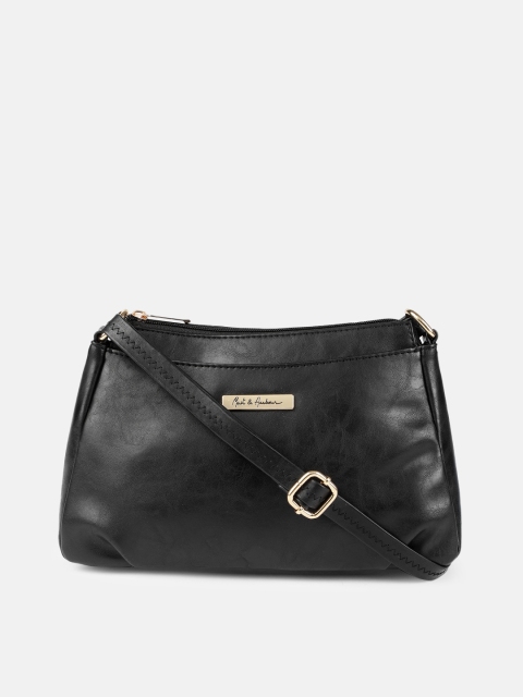 

Mast & Harbour Black Solid Sling Bag