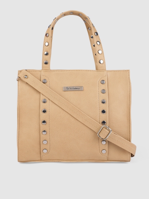 

Mast & Harbour Khaki Embellished Handheld Bag