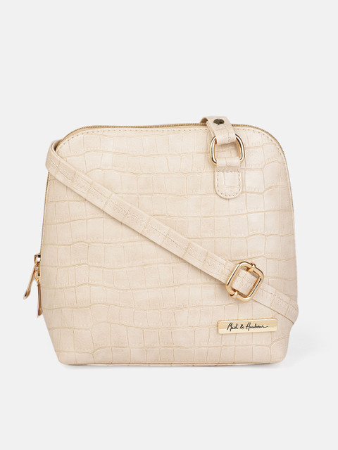 

Mast & Harbour Beige Textured Sling Bag