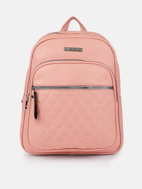 

DressBerry Women Pink Solid Backpack
