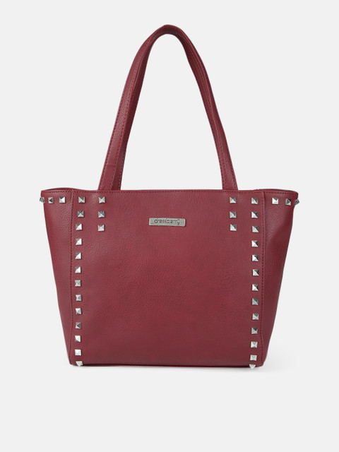 

DressBerry Burgundy Embellished Shoulder Bag