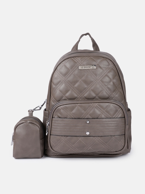 

DressBerry Women Grey Solid Backpack