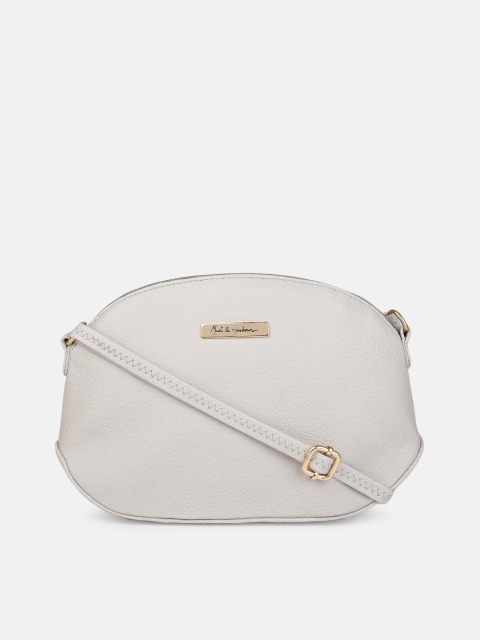 

Mast & Harbour Grey Solid Sling Bag