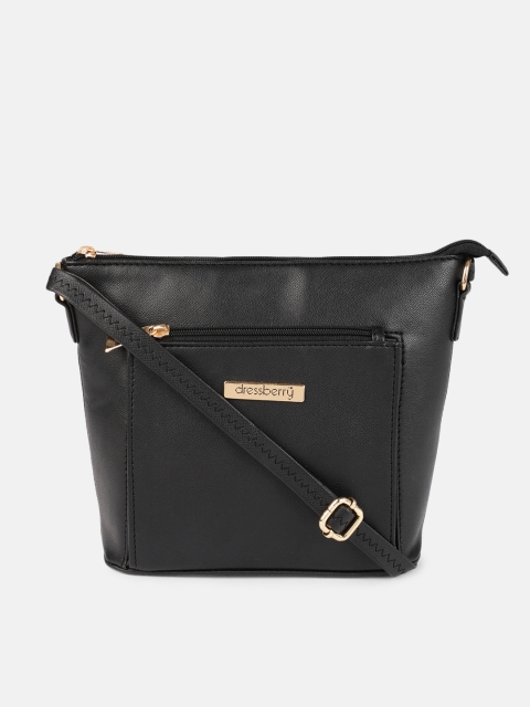 

DressBerry Black Solid Sling Bag