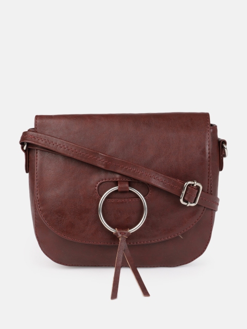

Mast & Harbour Rust Brown Solid Sling Bag