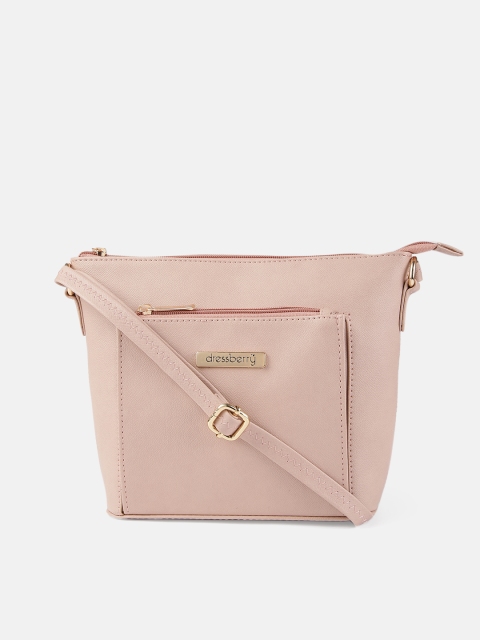 

DressBerry Women Pink Solid Sling Bag