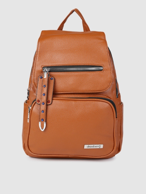 

DressBerry Women Brown Backpack