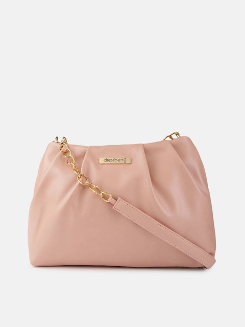 

DressBerry Women Pink Solid Sling Bag