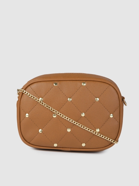 

DressBerry Tan Solid Sling Bag
