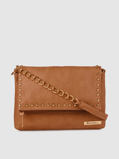 

Mast & Harbour Brown Embellished Sling Bag