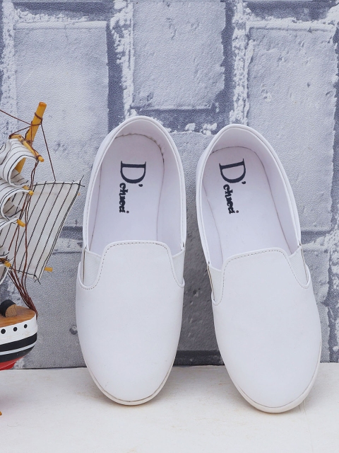 

DChica Kids Off-White Slip-On Sneakers