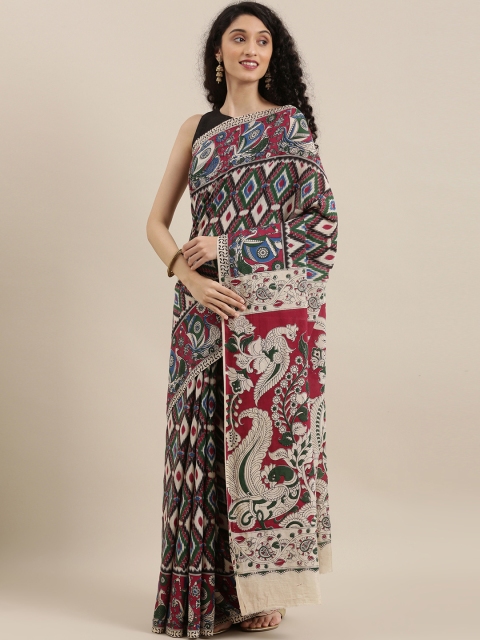 

The Chennai Silks Multicoloured Printed Pure Cotton Saree, Multi