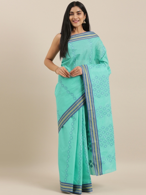 

The Chennai Silks Classicate Blue Woven Design Pure Cotton Saree