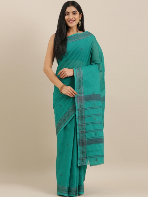 

The Chennai Silks Teal Green Woven Design Pure Cotton Saree